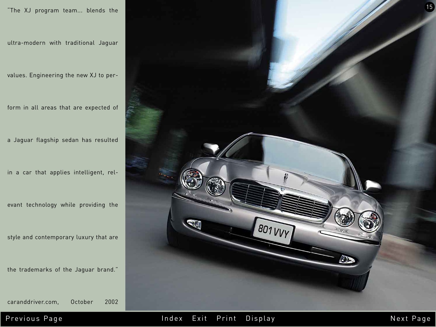 2004 Jaguar XJ Brochure Page 20